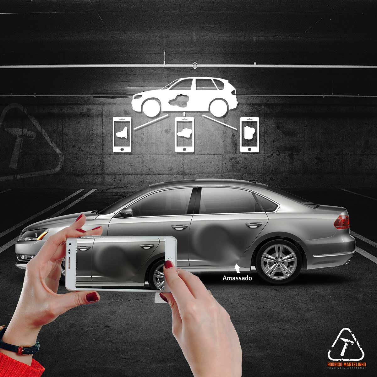 Como fotografar amassados no seu carro Como fotografar amassados no seu carro